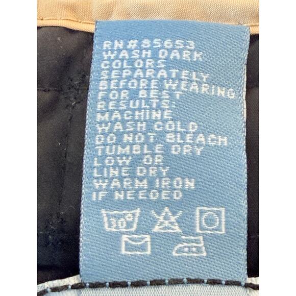 Napa Valley quilted full zip tan jacket with black trim Petite Med. - Picture 4 of 11